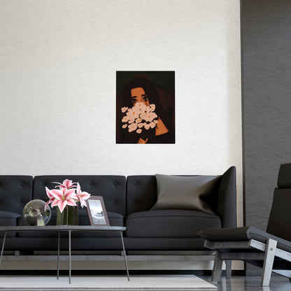 Vertical Matte Poster - Flowers