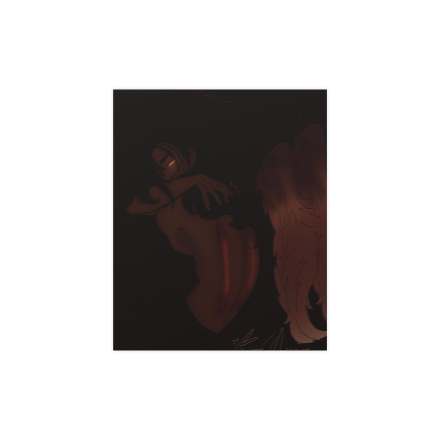 Vertical Matte Poster - Wounded Angel