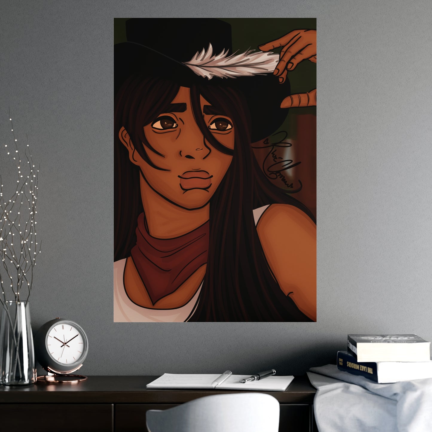 Vertical Matte Poster - Cowboy