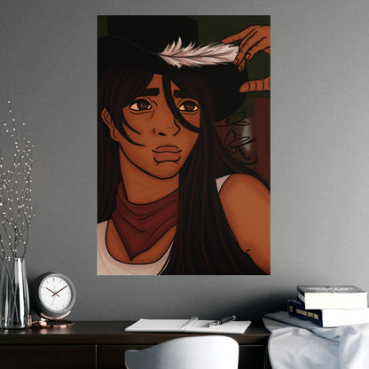 Vertical Matte Poster - Cowboy