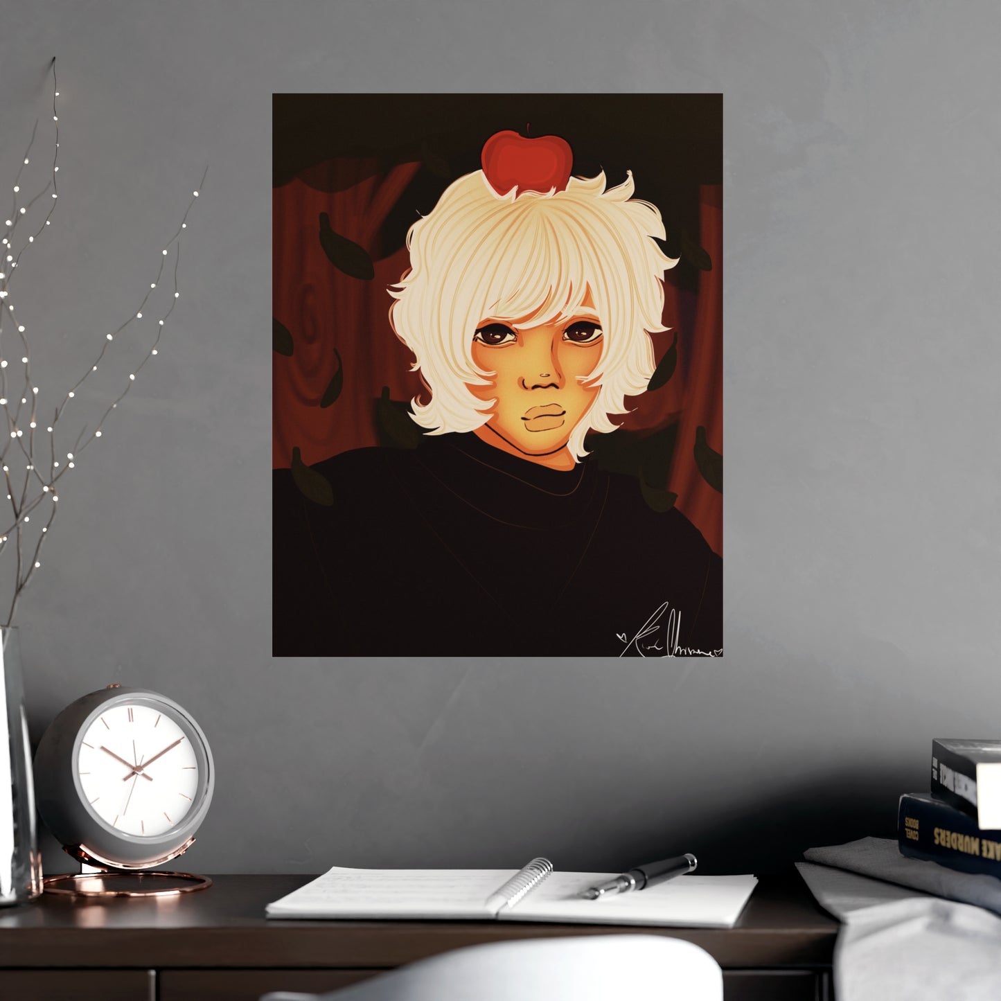 Vertical Matte Poster - Apple