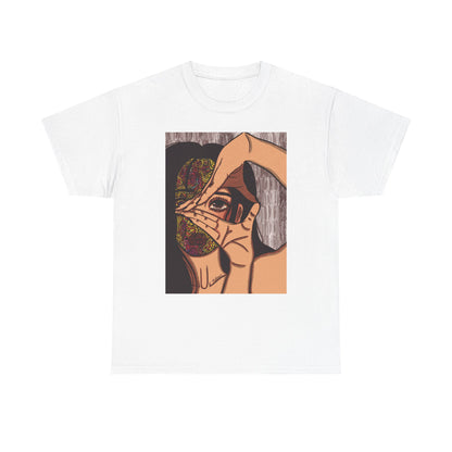 Unisex Heavy Cotton Tee (Illusions [color])