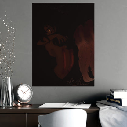Vertical Matte Poster - Wounded Angel
