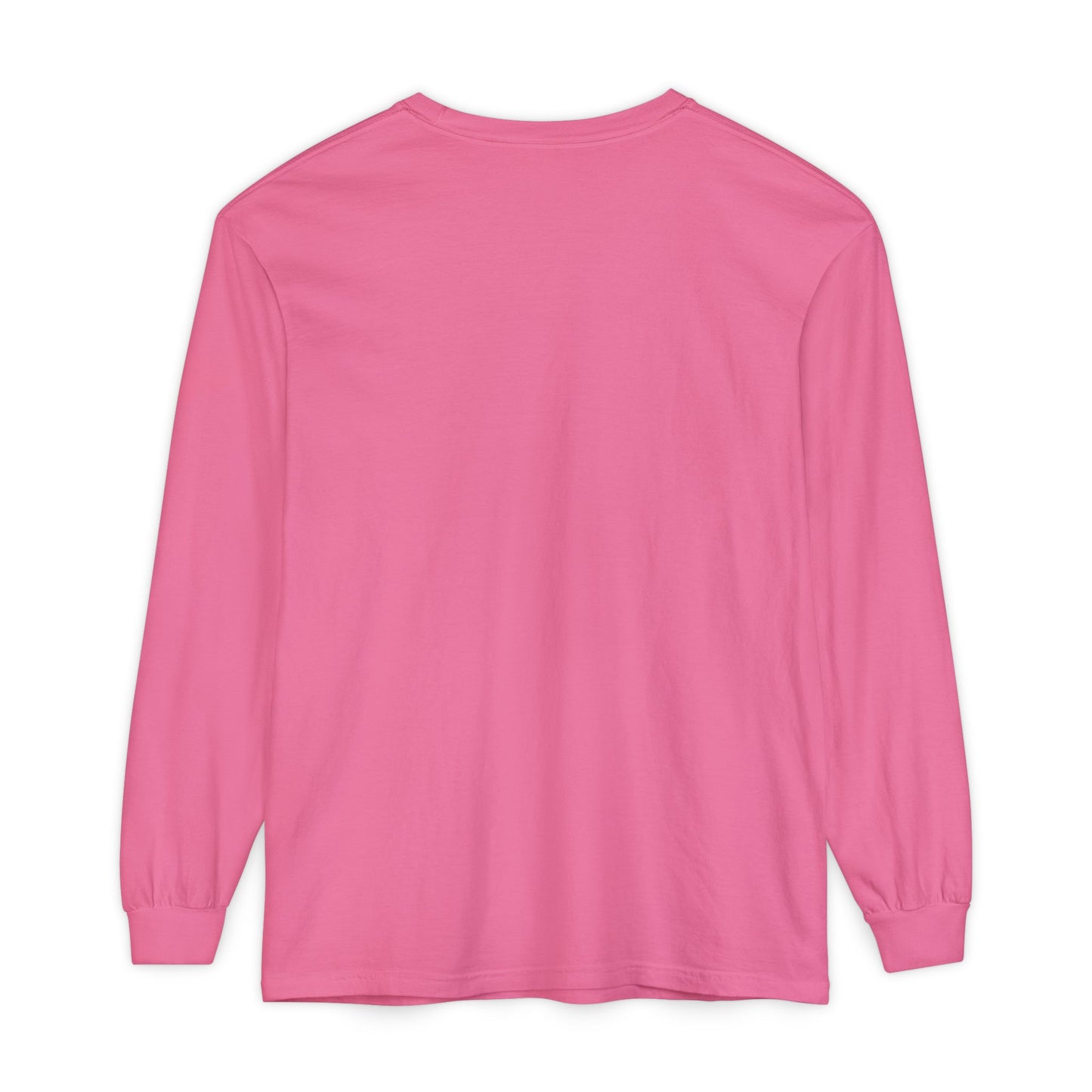 Unisex Garment-dyed Long Sleeve T-Shirt (Black Love)