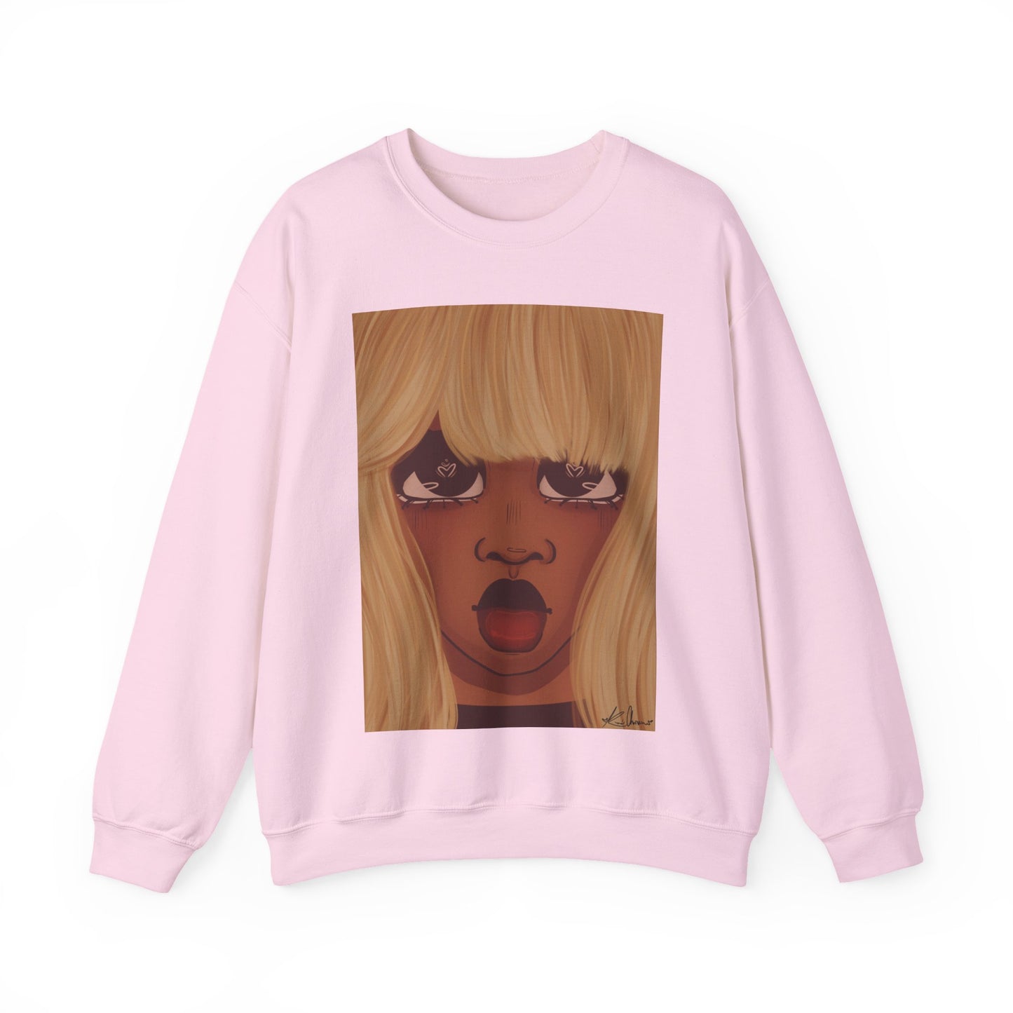 Unisex Heavy Blend™ Crewneck Sweatshirt (Heart Eyes)
