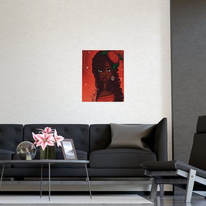 Vertical Matte Poster - Rose