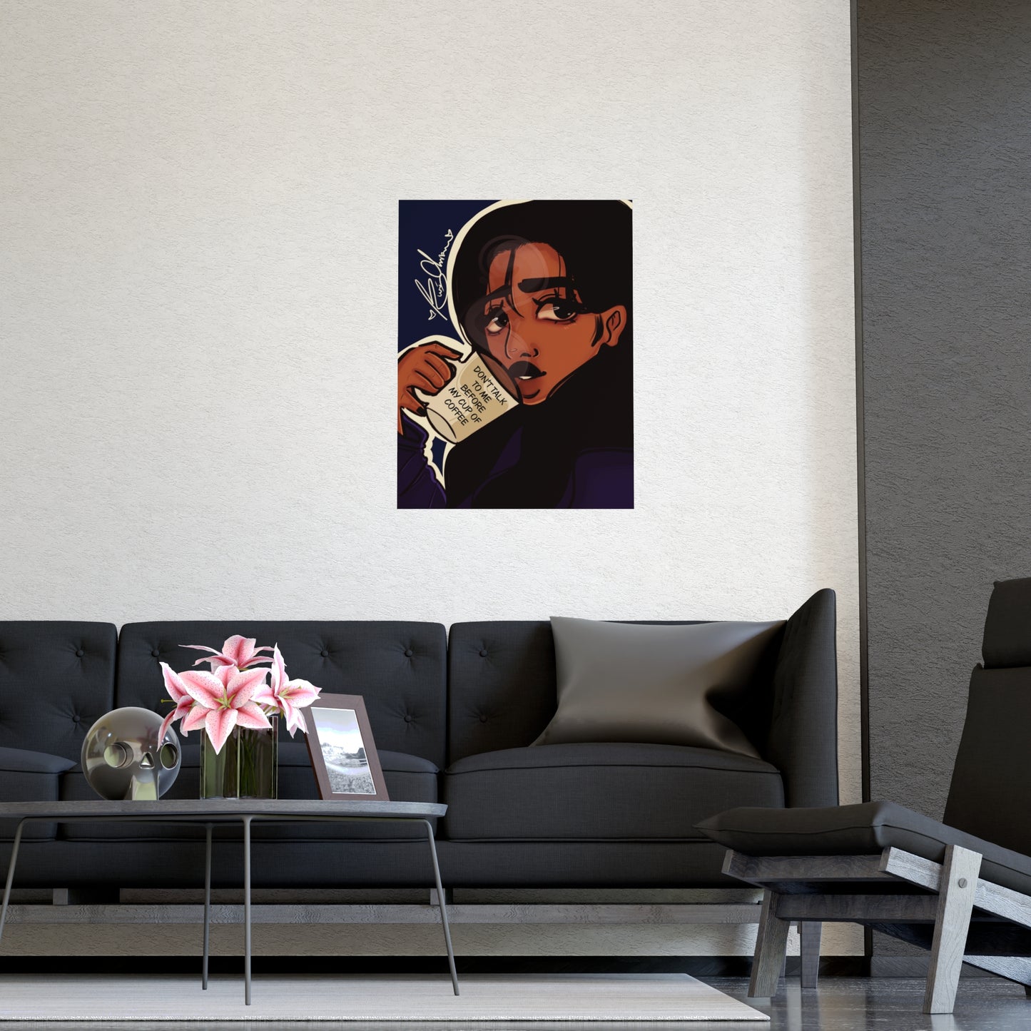 Vertical Matte Poster - Coffee