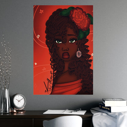 Vertical Matte Poster - Rose