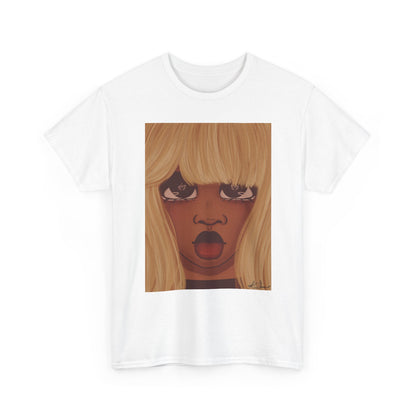 Unisex Heavy Cotton Tee (Heart Eyes)