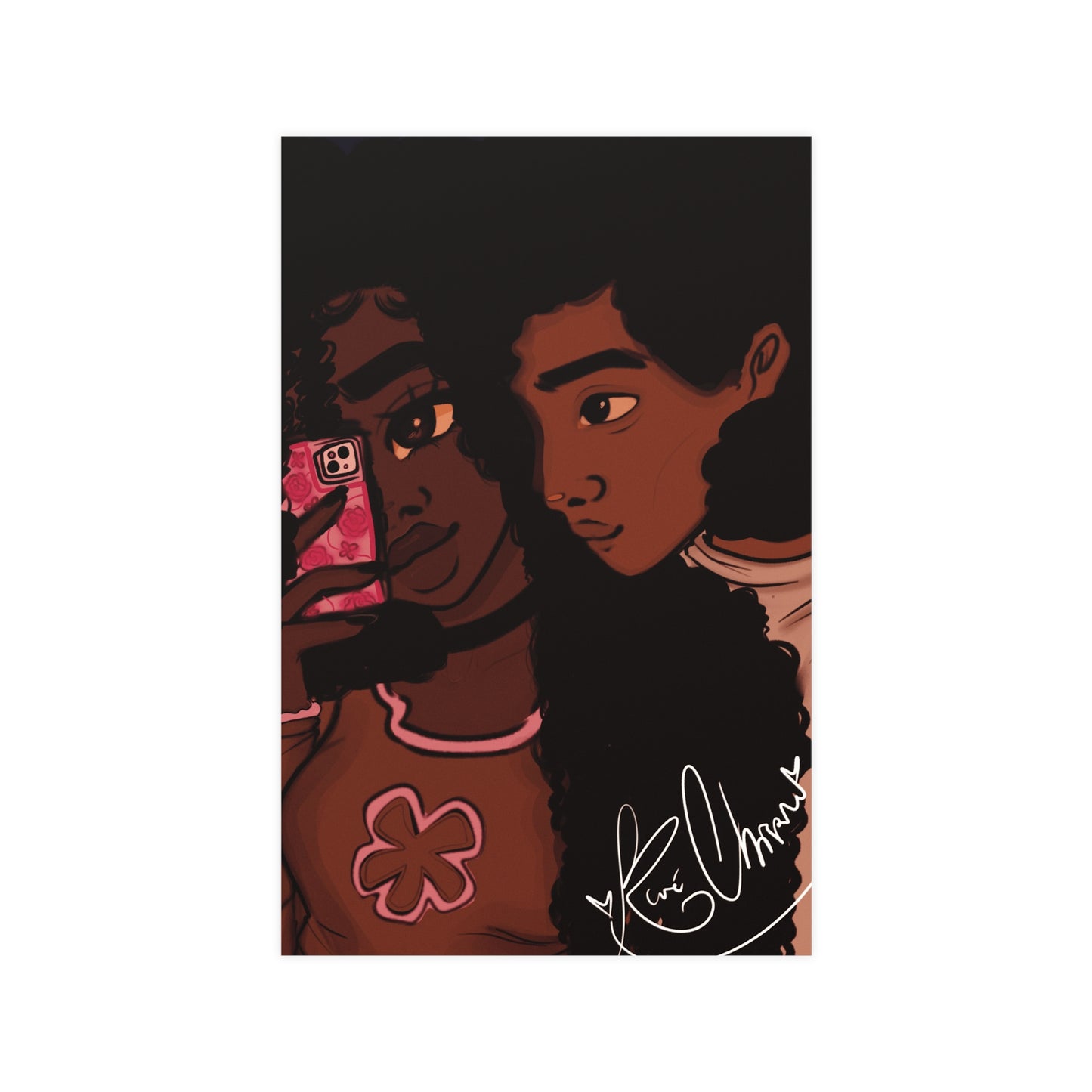 Vertical Matte Poster - Black Love