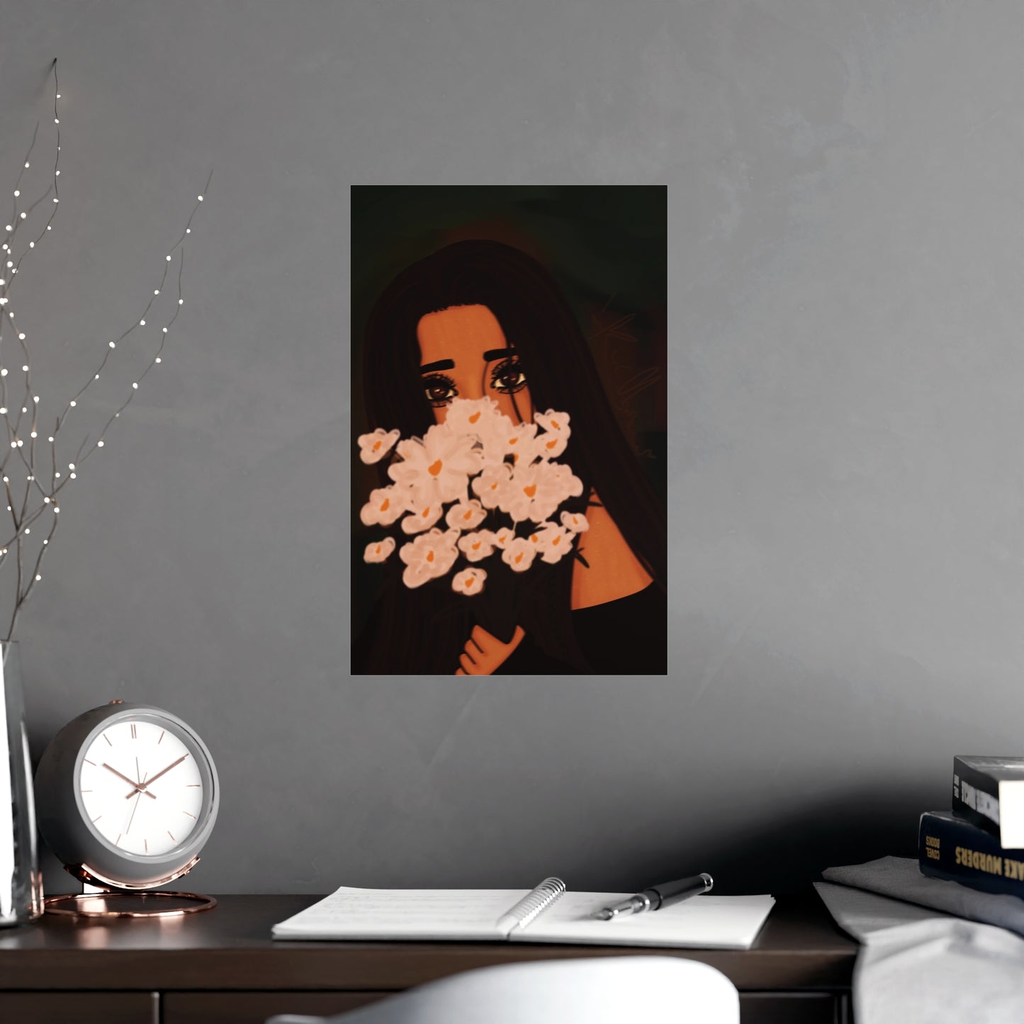 Vertical Matte Poster - Flowers