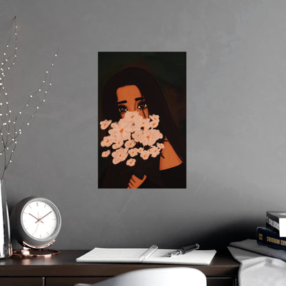 Vertical Matte Poster - Flowers