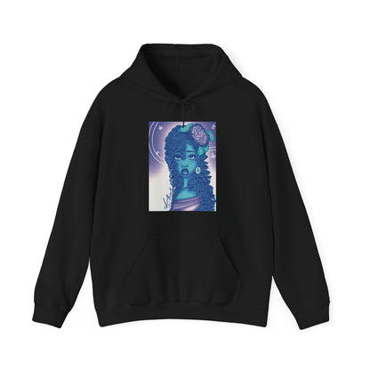 Unisex Heavy Blend™ Hooded Sweatshirt (Blue Rose V2)