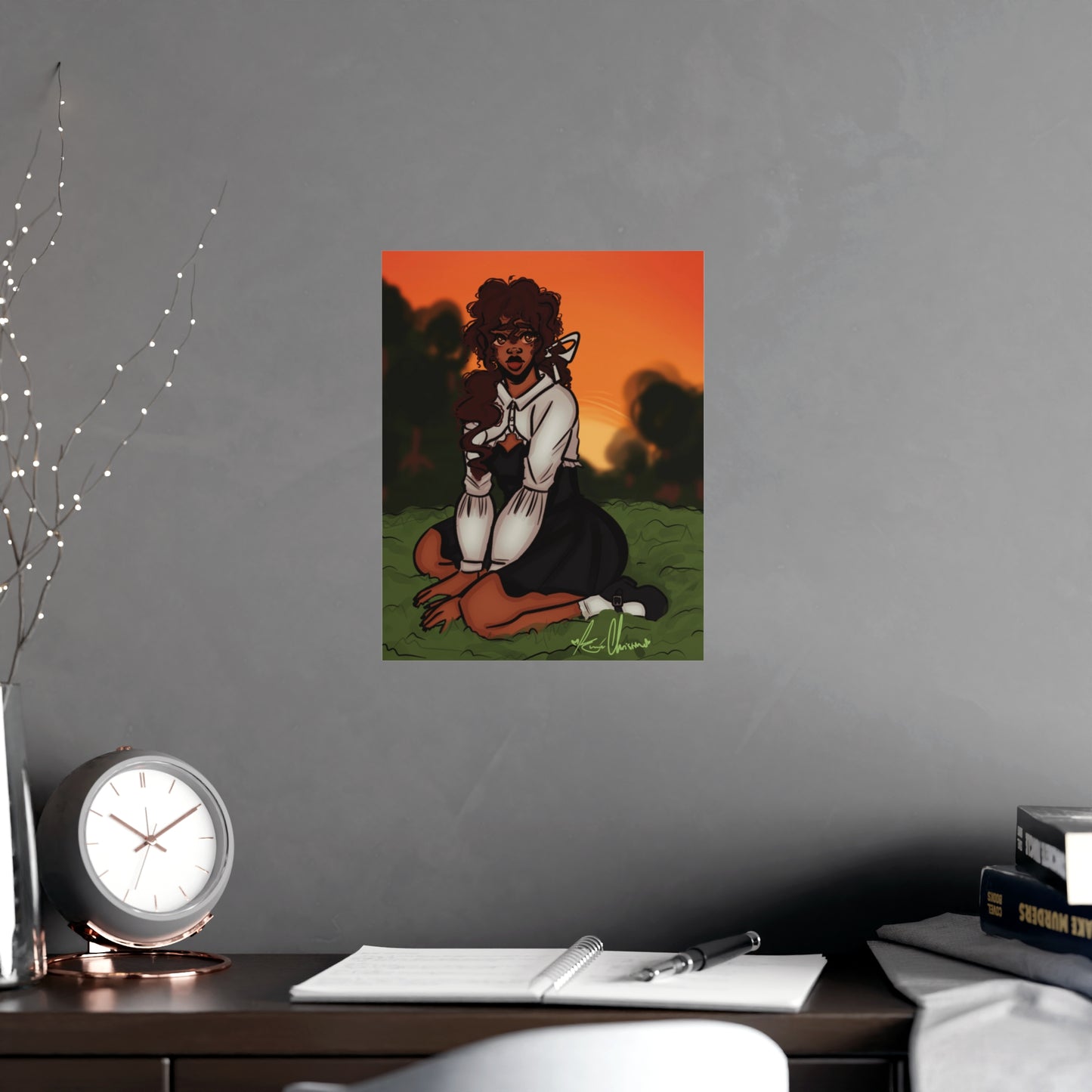 Vertical Matte Poster - Sunset