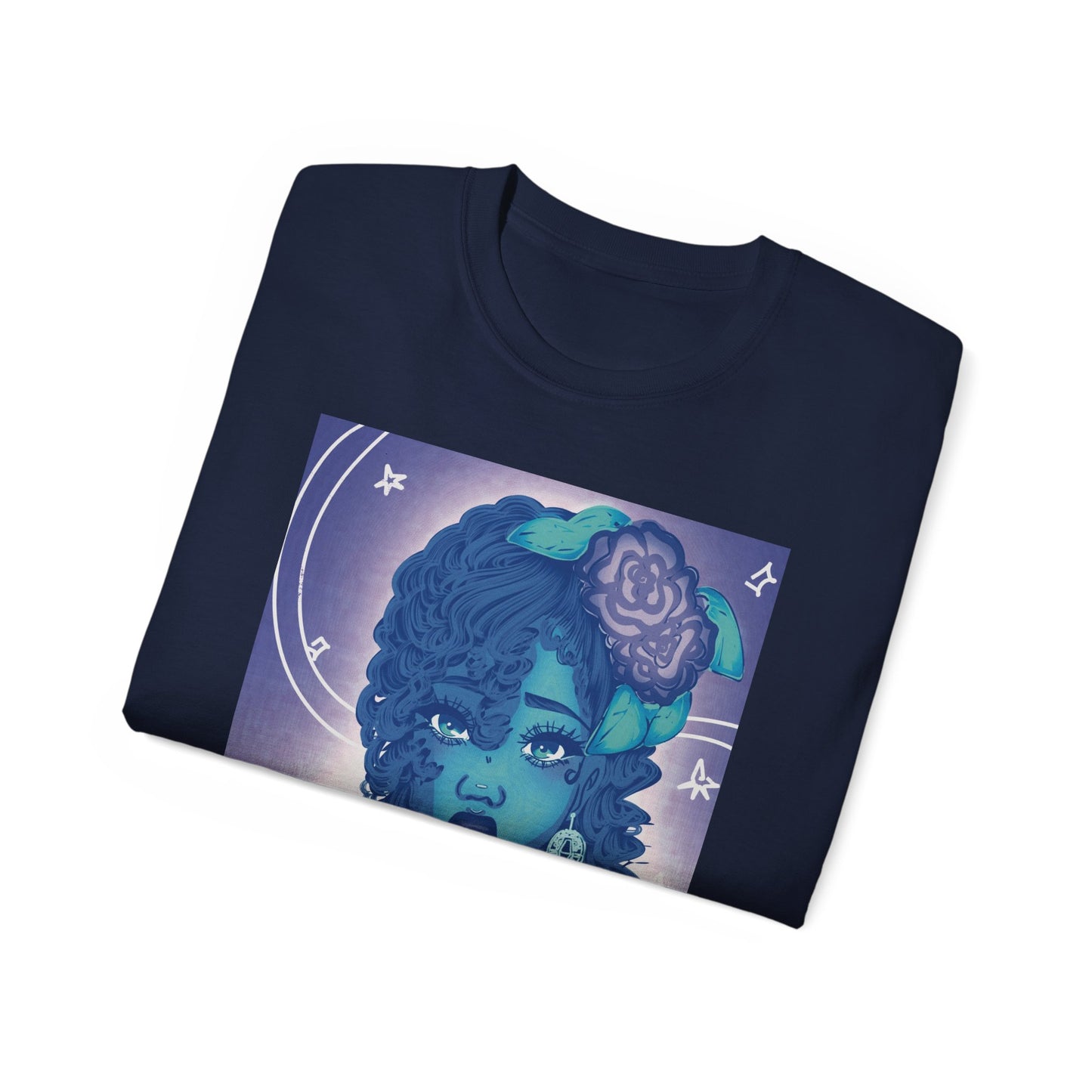 Unisex Ultra Cotton Tee (Blue Rose)
