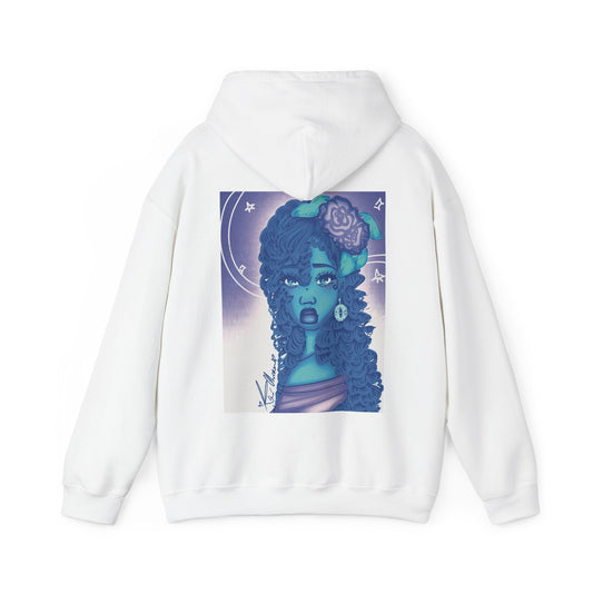 Unisex Heavy Blend™ Hooded Sweatshirt (Blue Rose)