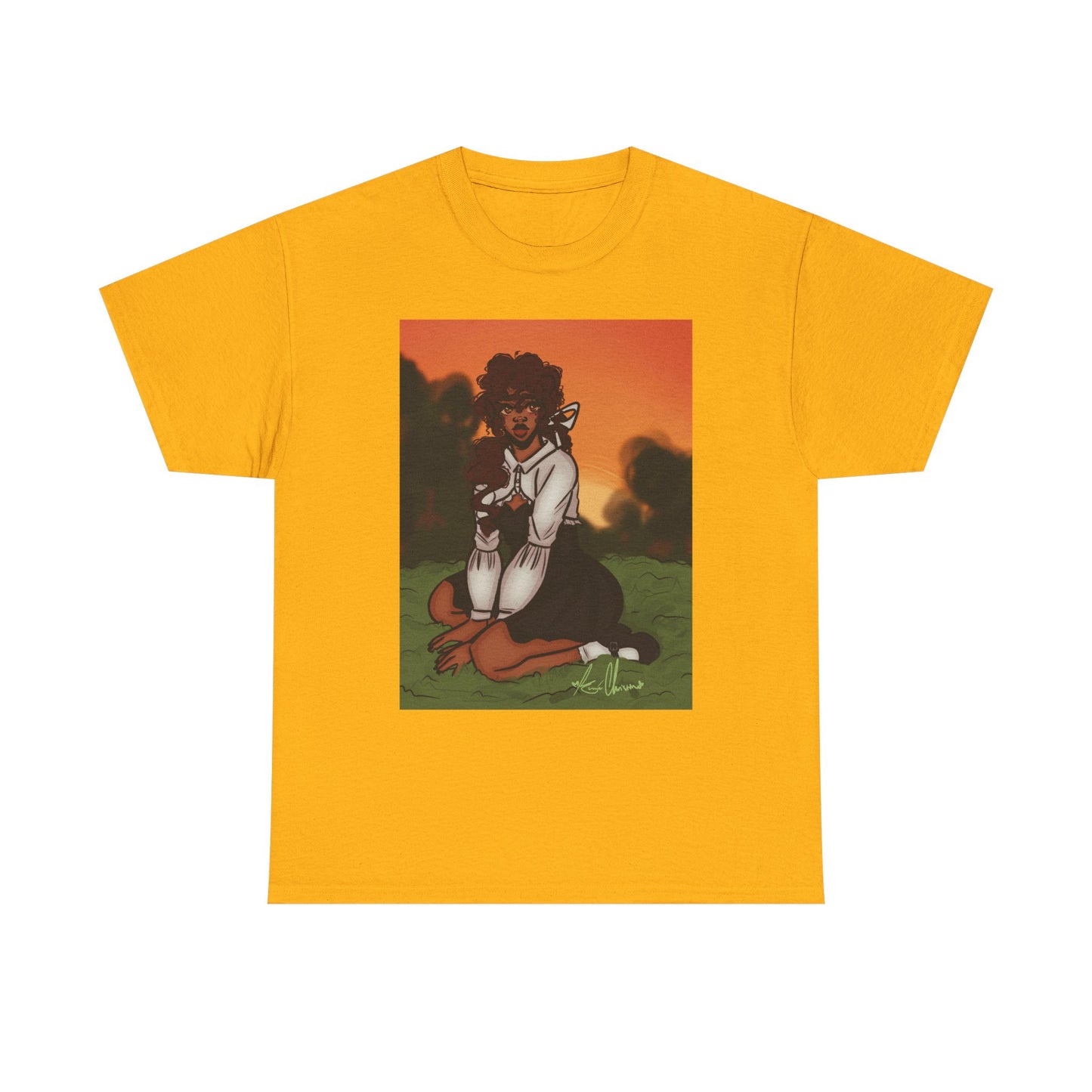 Unisex Heavy Cotton Tee (Sunset)