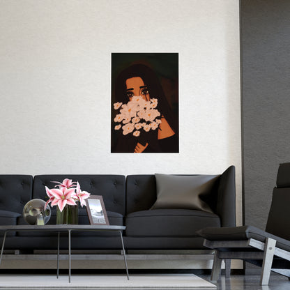 Vertical Matte Poster - Flowers