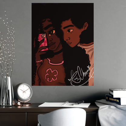 Vertical Matte Poster - Black Love