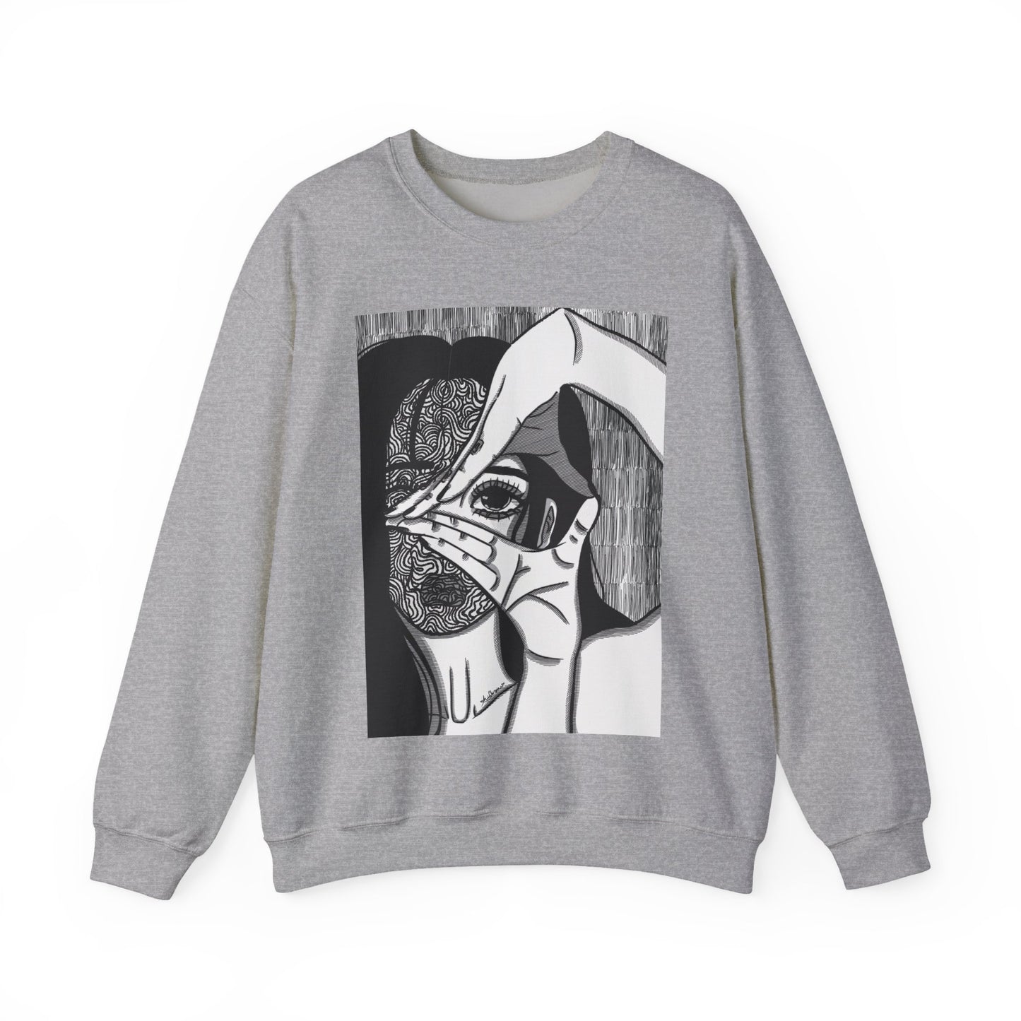 Unisex Heavy Blend™ Crewneck Sweatshirt (Illusions)