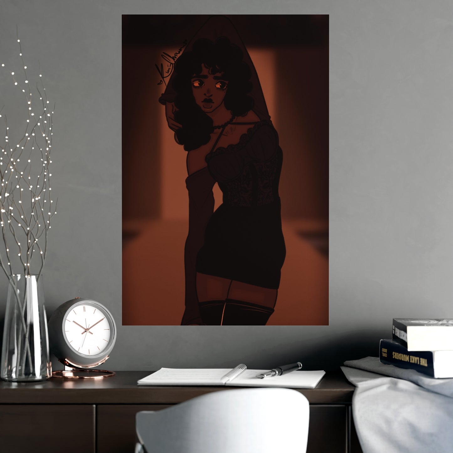 Vertical Matte Poster - Model