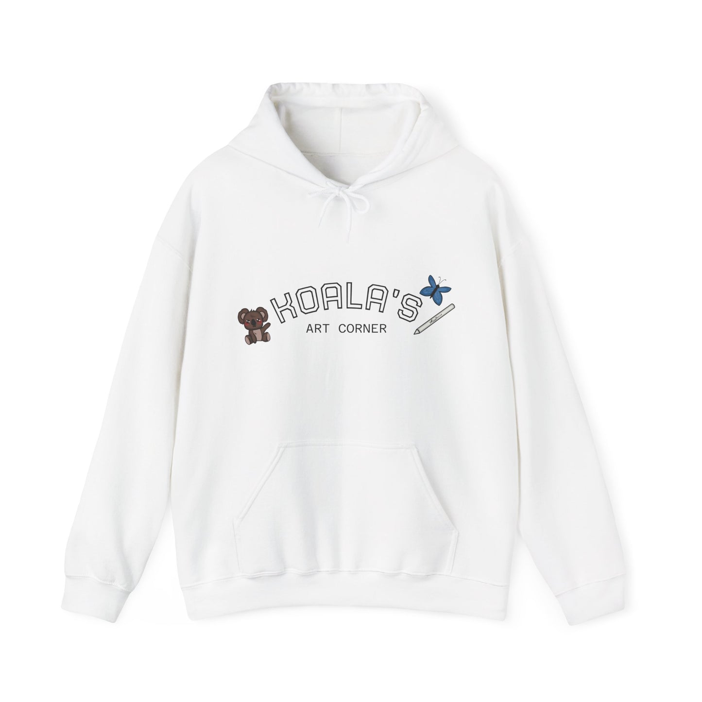 Unisex Heavy Blend™ Hooded Sweatshirt (Blue Butterfly)