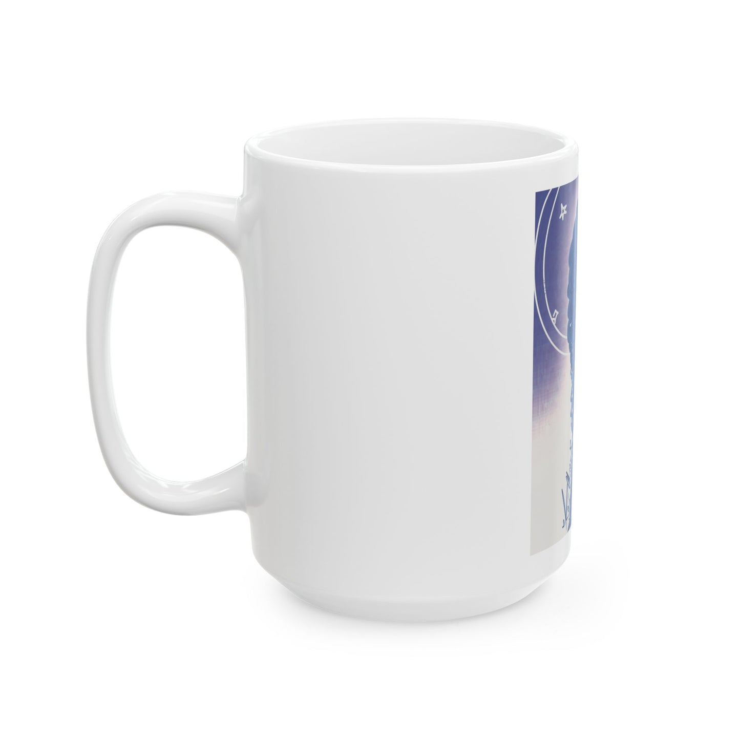 Ceramic Mug, (11oz, 15oz) - Blue Rose
