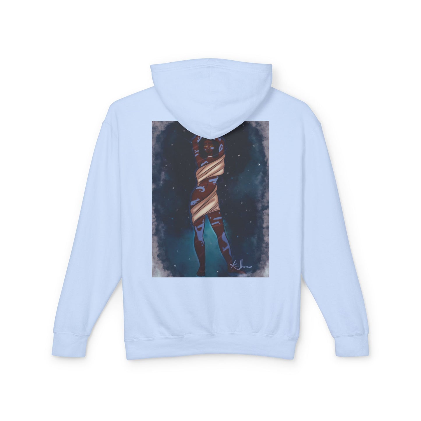 Unisex Lightweight Hooded Sweatshirt (Space)