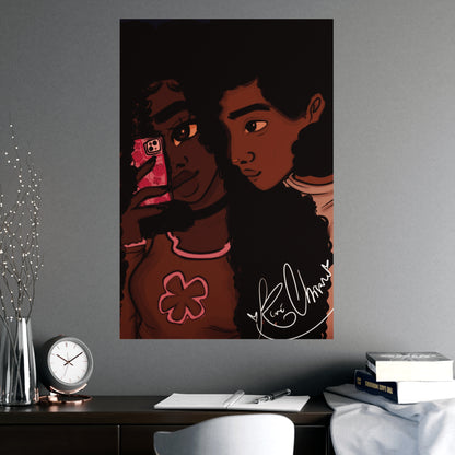 Vertical Matte Poster - Black Love