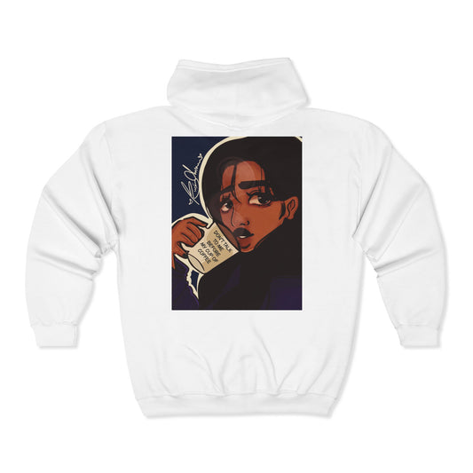 Unisex Zip Up Sweatshirt - Coffee