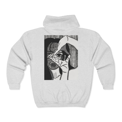 Unisex Zip Up Sweatshirt - Illusions