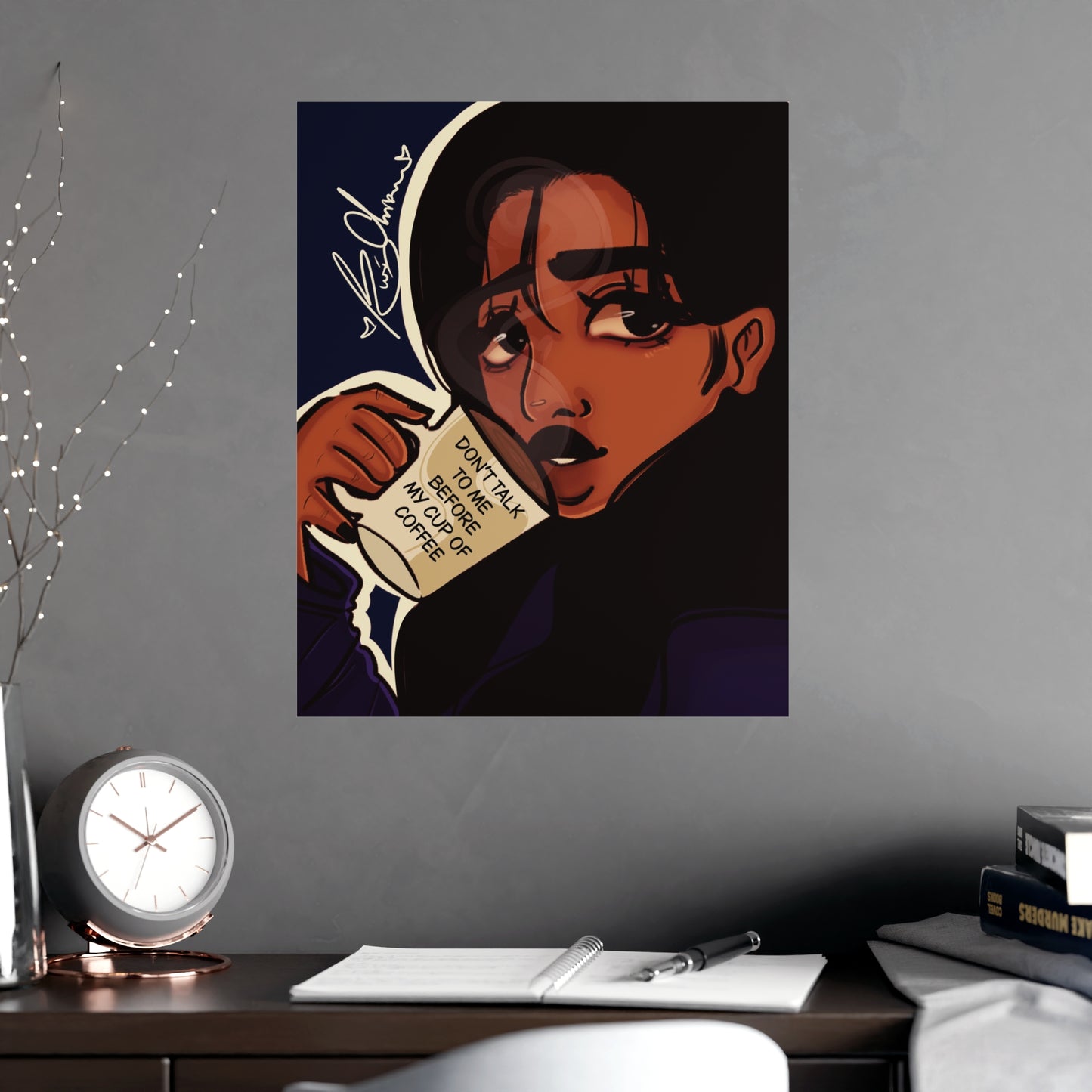 Vertical Matte Poster - Coffee