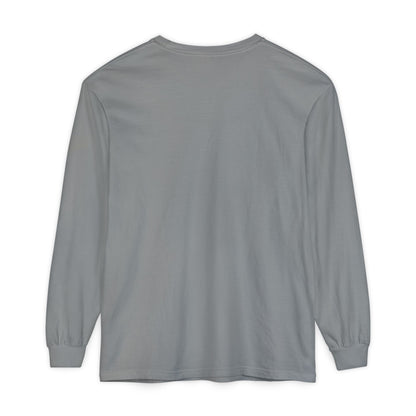 Unisex Garment-dyed Long Sleeve T-Shirt (Fear)