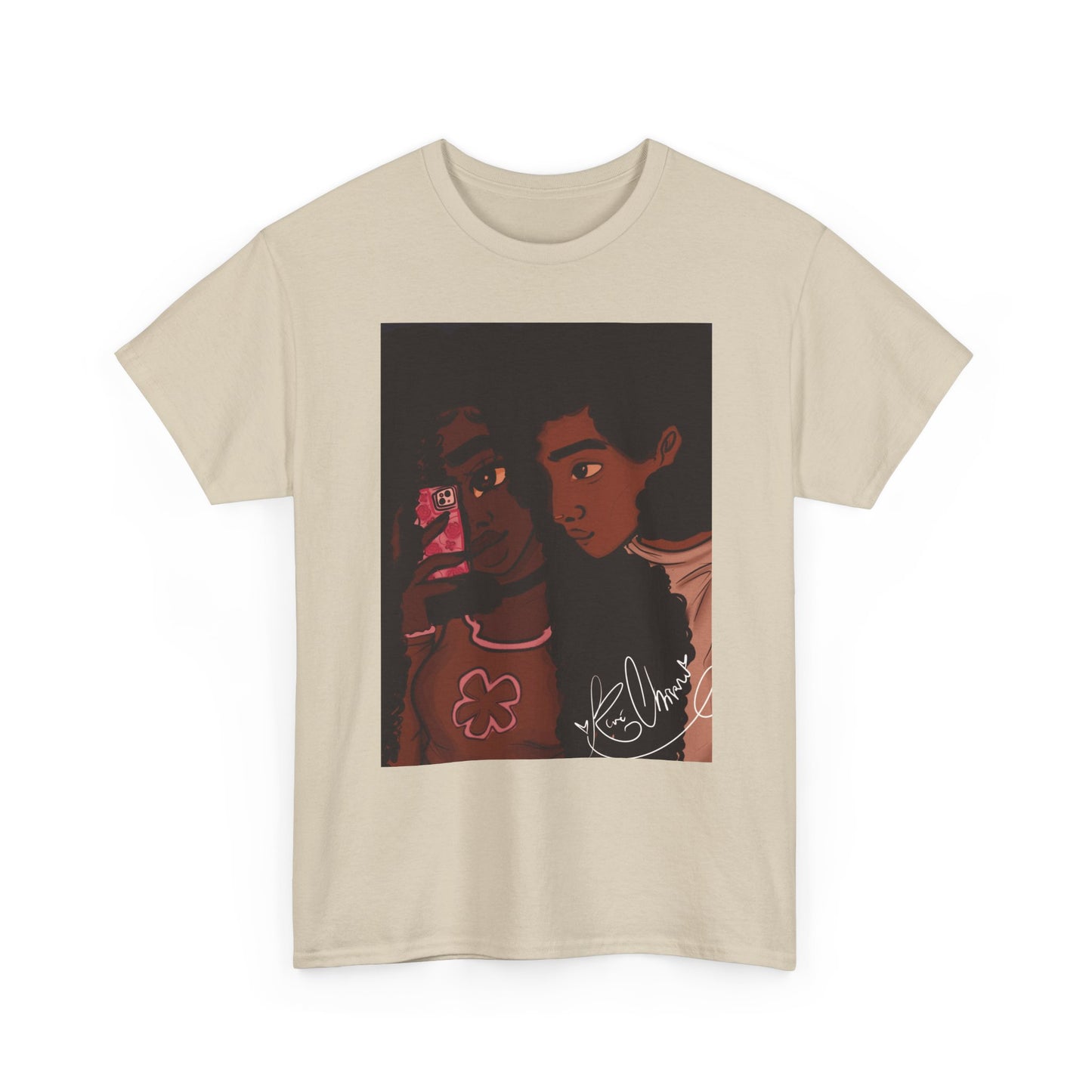 Unisex Heavy Cotton Tee (Black Love)