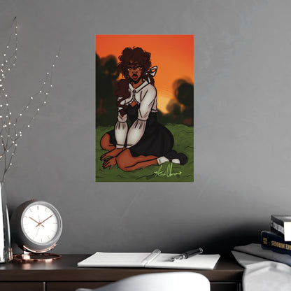 Vertical Matte Poster - Sunset