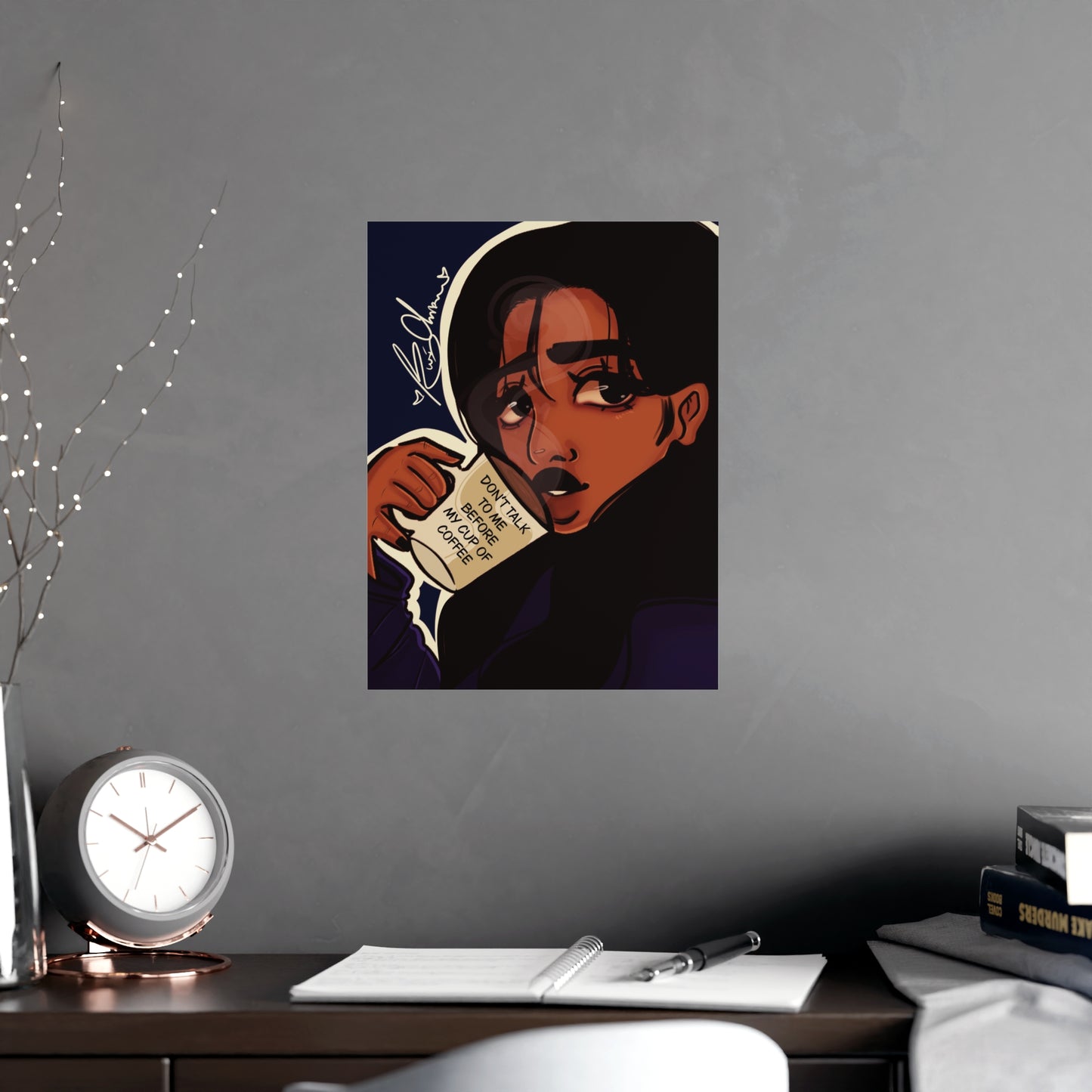 Vertical Matte Poster - Coffee