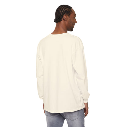 Unisex Garment-dyed Long Sleeve T-Shirt (My Humble Abode)