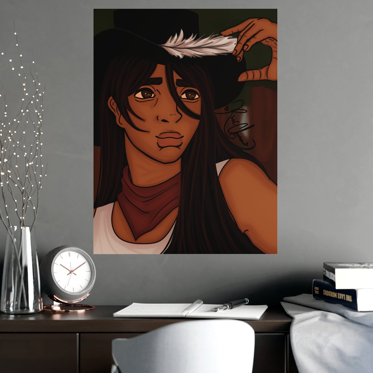 Vertical Matte Poster - Cowboy