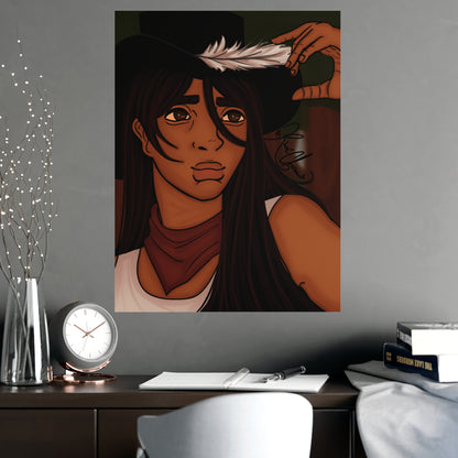Vertical Matte Poster - Cowboy