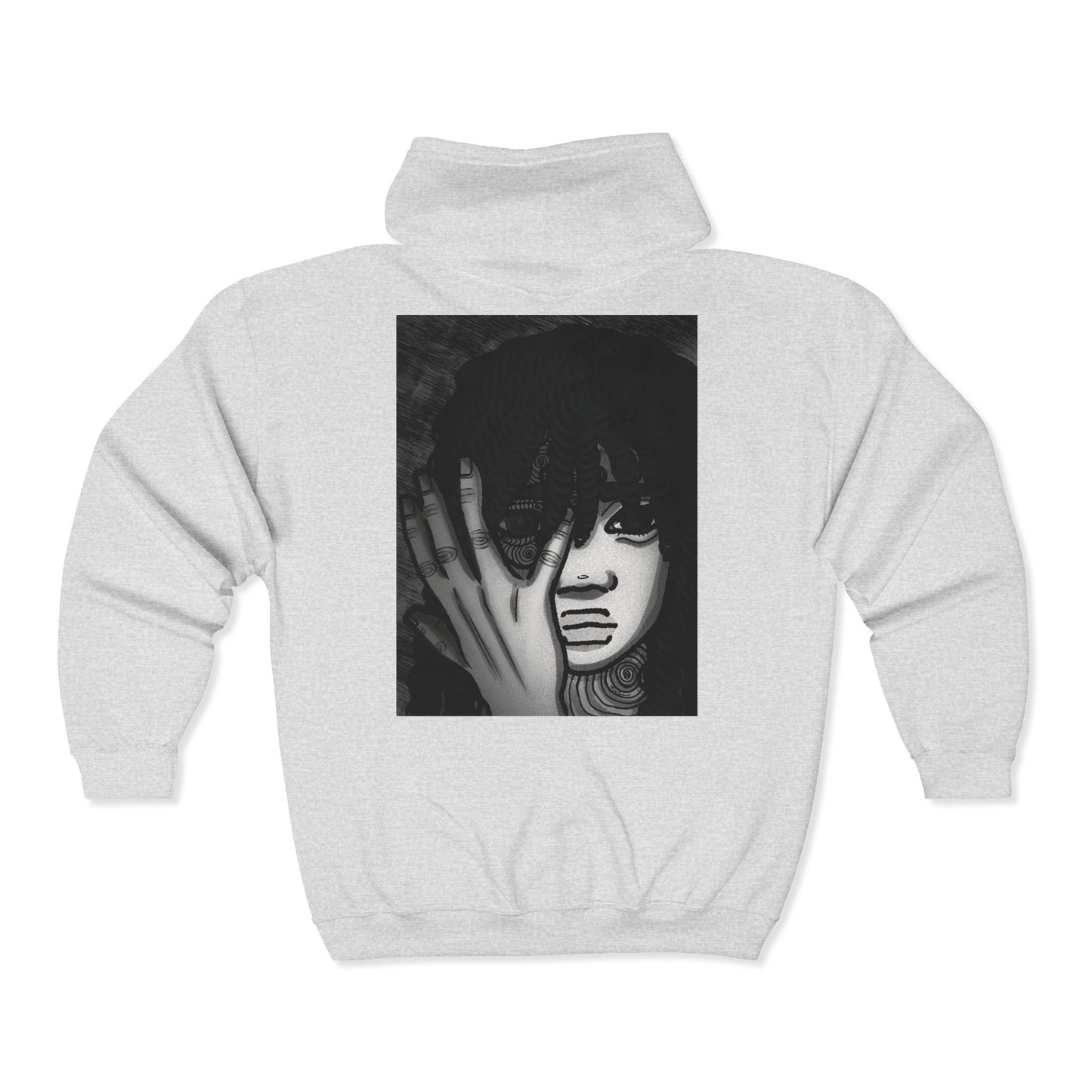 Unisex Zip Up Sweatshirt - Fear