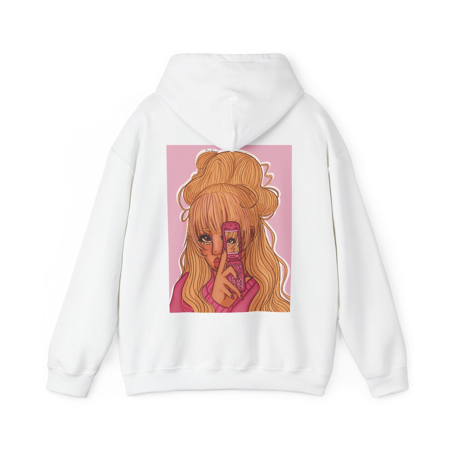 Unisex Heavy Blend™ Hooded Sweatshirt (Pink 90’s Girl)