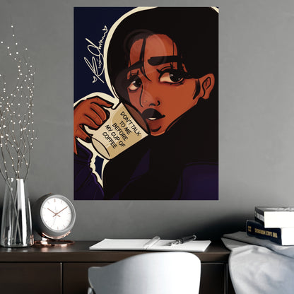 Vertical Matte Poster - Coffee