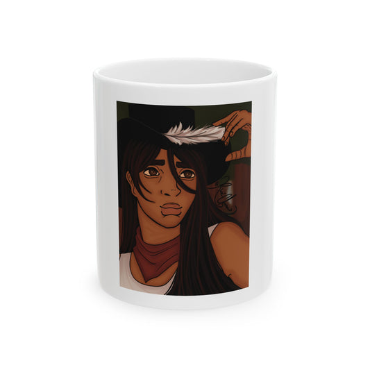 Ceramic Mug, (11oz, 15oz) - Cowboy