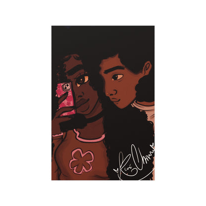 Vertical Matte Poster - Black Love