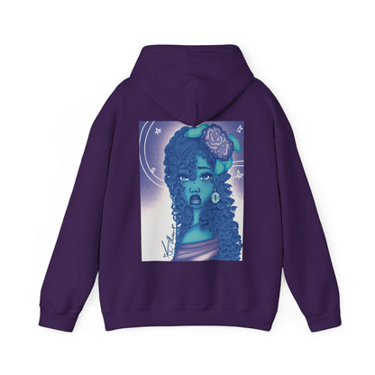 Unisex Heavy Blend™ Hooded Sweatshirt (Blue Rose)