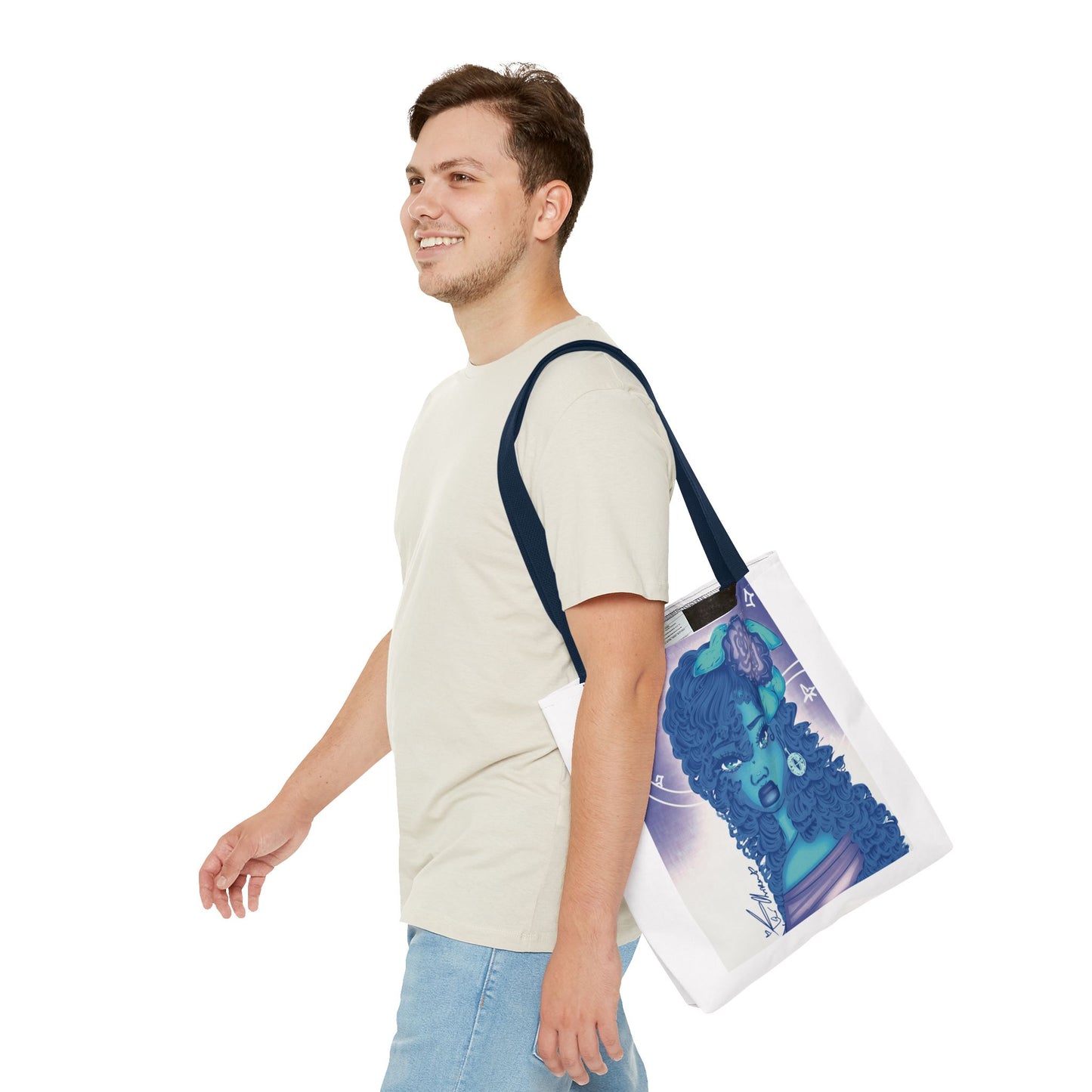 Tote Bag (Blue Rose)