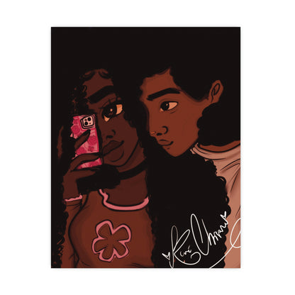 Vertical Matte Poster - Black Love