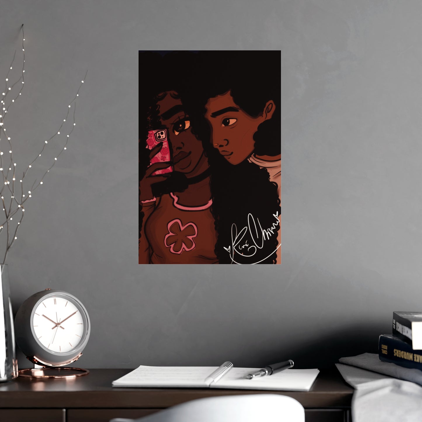 Vertical Matte Poster - Black Love