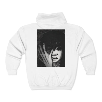 Unisex Zip Up Sweatshirt - Fear