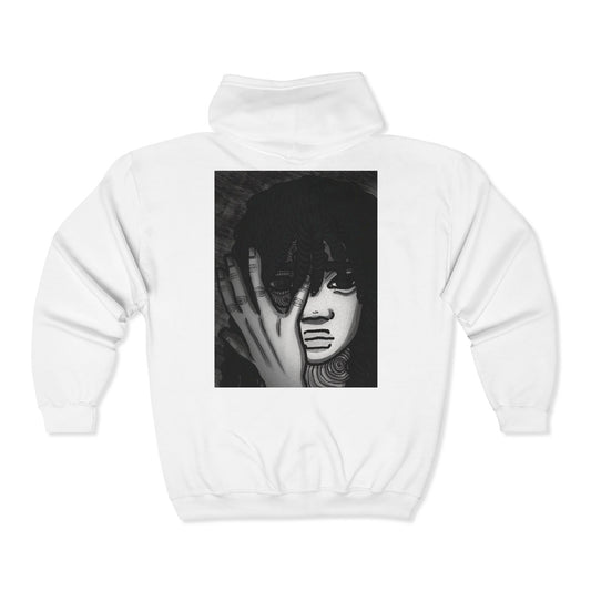Unisex Zip Up Sweatshirt - Fear